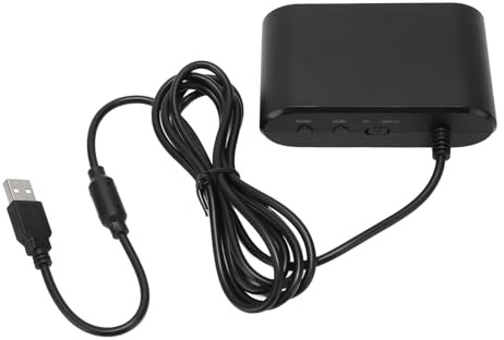 Cryfokt Game-Controller-Adapter, Praktisch und Multifunktional, Unterstützt HOME Gamepad-Konverter für -PC, Einfache Übertragung für N64-Fans