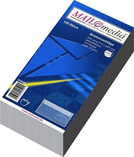 Fensterumschläge DL 72g SK ws 100St
