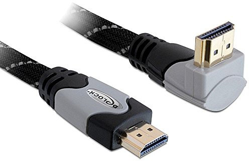 Delock Kabel High Speed HDMI mit Ethernet gewinkelt A-A / Stecker-Stecker