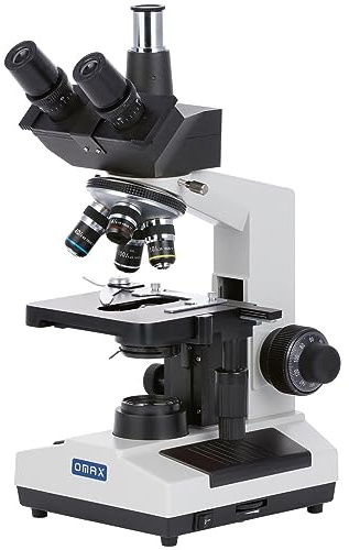 OMAX - 40X-2000X Trinocular Biological Compound Microscope with Replaceable LED Light - M837SL