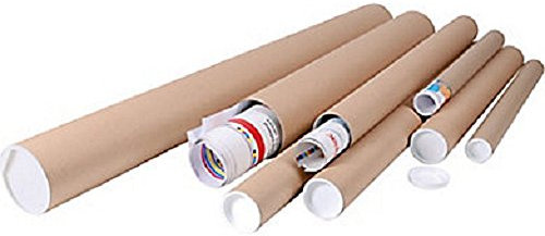 TREMPLIN EDITIONS TUBE EXPEDITION Lot de 10 tubes carton brun pour affiche poster 5 cm x 50 cm