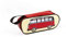 BRISA VW Collection Stifte-Schlamper-Feder-Schreibwaren-Mäppchen im T1 Bulli Bus Design 23cm Unisex (Classsic Bus/Rot)