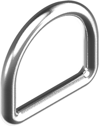 ARBO-INOX 2 x D-Ring Edelstahl geschweißt poliert A4 rostfrei Größe 4x30mm