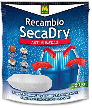 Secadry 230010 Recambio Antihumedad, Blanco, 15.5x4.5x19.5 cm