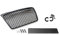 goingfast Schwarz Matt A4 B7 Waben Kühlergrill Sport Front Grill Emblemhalter 04-09