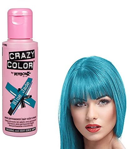 Crazy Color Hair Dye 100ml - Blue Jade x4