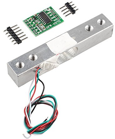 HALJIA Tragbarer Elektronischer Gewicht Sensor Wägezelle Sensor (1kg) + HX711 Gewicht Sensoren AD Modul Kompatibel mit Arduino Raspberry Pi DIY etc.