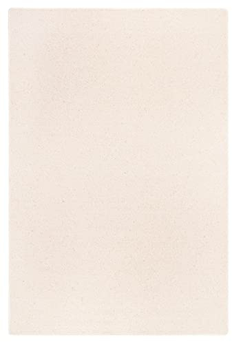 -LUXOR- living Wollteppich, Webteppich, Teppich Läufer aus 100% Schurwolle, Flachgewebe, Teppich aus Wolle für Wohnzimmer, Essezimmer, Schlafzimmer, Farbe:Creme, Größe:133 x 190 cm