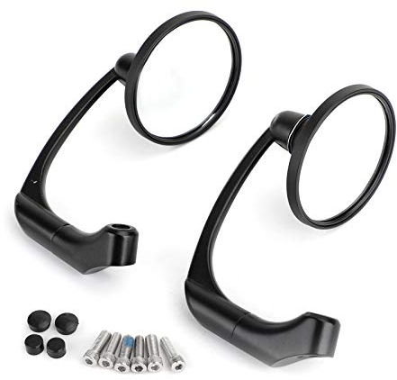 Artudatech Rückspiegel Motorrad m10 m8, Motorrad Spiegel Universal 10mm 8mm Lenkerspiegel Motorrad Außenspiegel Seitenspiegel für Cafe Racer Bobber Custom Bobber