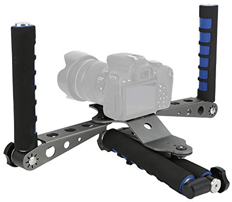 Fotocamera stabilizzatori, spalla rigida per fotocamera DSLR pieghevole in lega di alluminio