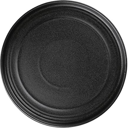 Olympia Cavolo - Platos redondos planos (6 unidades, 220 mm), color negro