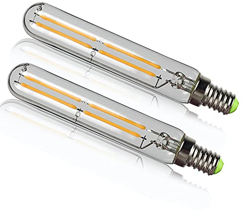 YANUODA 2er-Pack LED-Lampen 4W LED-Glühbirne Kleine Röhre 2700K 4W E14 Sockel Äquivalent zu 40 Watt dekorative Glühbirne
