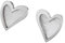 Ernstes Design Ohrringe E555 Herz Edelstahl Ohrstecker Stecker
