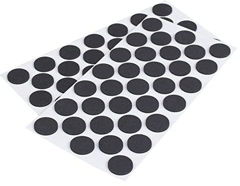 LouMaxx Antirutsch Pads selbstklebend | 66 x Anti Rutsch Möbelstopper schwarz, rund Ø 24 mm | rutschhemmend mit extra starkem Halt