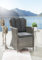 Destiny Gartensessel Luna 2er Set, Polyrattan + Aluminium, Vintage grau