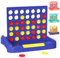 Pup Go 4 Gewinnt Blau, Familie Brettspiele für Kinder & Erwachsene ab 3 Jahren, Pädagogisches Strategiespiel Spielzeug, Tragbares Reisespiel für 2 Spieler, Faltbares Design mit 6 Ersatzchips