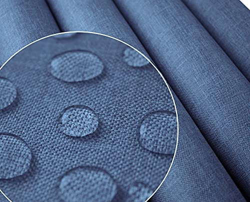 Polyester PU Wasserabweis Wasserdichter Stoff Gewebe | Oxford 300D | Leinen Look (Hellblau 1006)