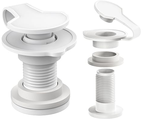 PROSOCOOL Cooler Drain Plug Kit Replacement for Coleman Xtreme Coolers 50qt 58qt 82qt Ice Box Drain Plug, Rubbermaid Drain Plug Assembly with 1.5 Shaft Length - 2 Pack