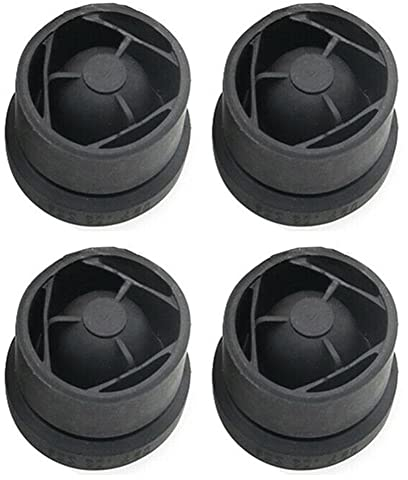 ihreesy 4 Stück Gummi-Motorschutztüllen, 06A103226 Stoßdämpfende Abdeckung Motorabdeckung Spritzbeutel Stoßstangentülle Gummi Zierleiste Buchse Autozubehör, Schwarz