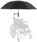 SXLIGHT Toldo para Sombrilla para Silla De Ruedas, Cubierta para La Lluvia, Protección Resistente a Los Rayos UV, Toldo para Silla De Ruedas Eléctrica, Soporte para Sombrilla para La Mayoría De Las