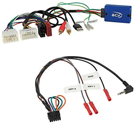 Lenkradfernbedienung Adapter Interface LFB Multi-Anschluss passend für Hyundai Tucson 2010-2016 kompatibel mit verschiedenen Autoradios