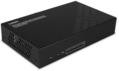 Lindy 4-Port HDbaseT HDMI 4K60 Extender-Splitter, Cat.6, 100m