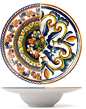 H&h set 6 piatti pasta positano cm 27