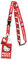 Sanrio Hello Kitty Porte-badge classique avec pendentif en caoutchouc surélevé de 5,1 cm