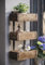 Dekoleidenschaft Wandregal Kolonial aus recyceltem Holz im Used Look, Regal mit 3 Holzkisten, Hängeregal, Pflanzenregal, Blumenregal, Pflanzgefäß, Standregal, Pflanzkasten, Küchenregal