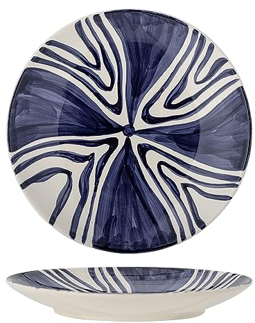 Bloomingville Shama Teller, Blue, Steingut