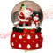 Lanterna di Natale che fila scintillio acqua neve Globe Lanterne Santa Scena Acqua Globe (Rosso)