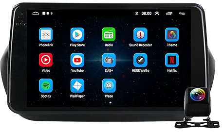 Für FIAT Fiorino Qubo Citroen Nemo Peugeot Bipper 2008-2017 9 32GB Android 12 Autoradio DAB+Radio CarPlay Navi GPS 9 Zoll HD Touchscreen Autoradio Bluetooth DAB+Radio WiFi,FM RDS Radio USB