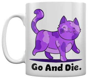 Grindstore - Mug GO AND DIE (Taille unique) (Blanc / Violet / Noir)