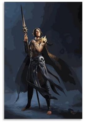 EVMILA Baldur's Gate 3 Shar's Shadow Heart Poster, dekoratives Gemälde, Leinwand, Wandposter und Kunstdruck, modernes Familienschlafzimmer-Dekor-Poster, 60 x 90 cm