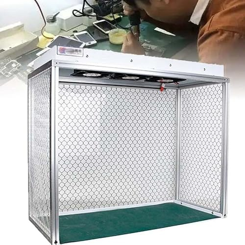 Vertikale Laminarströmungshaube, Mykologie, Laminarströmungsschrank, Luftstrom, Reinbank mit HEPA-Filter für Sauberkeit der Klasse 100 / ISO 5,staubfreies Arbeiten (26,4 x 12,2 x 23,2 cm Werkbank)