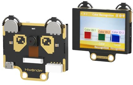 Module de caméra AI Vision pour Arduino Raspberry Pi Microb ESP32 STM32 Robot Vision Sensor USB Smart Camera avec lumières de remplissage, reconnaissance d'objet/couleur/visage/étiquette/QR, détection
