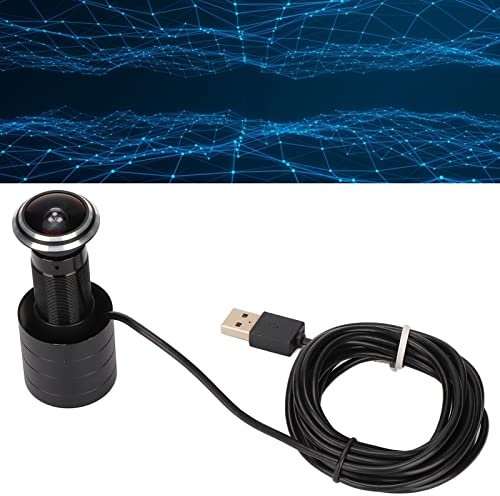 EIMSOAH Caméra œil de Chat HD 1080P, sans Lecteur USB, Grand Angle, 2 Millions de Pixels, avec Support Multifonctionnel pour la sécurité de la Maison