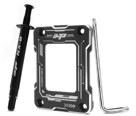 LGA 1700 Contact Frame Modification Kit, CPU Holder Intel 12th/13th/14th Generation CPU Anti-Bend Buckle.(Black)