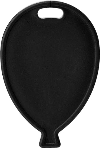 Balloon Shaped Plastic Balloons Weights pack of 10 (Black)