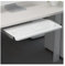 Baitang Keyboard Drawer Under Desk, Desktop Keyboard Tray 10inch Wide, Computer Drawer for Home Study and Office, White (Size : 52x25cm(20x10inch))