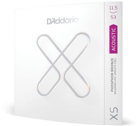 D'Addario XS Cuerdas de guitarra acústica, bronce fosforado, 11.5-53
