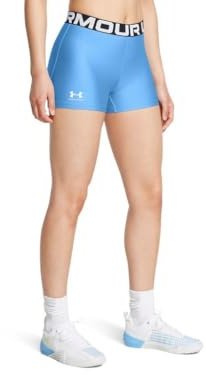 Under Armour Damen HeatGear Shorty Shorts, Horizon Blue/White, XL