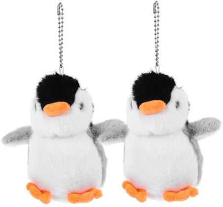 Gogogmee 2St Pinguin- -Anhänger Rucksack-Tiere-Anhänger Rucksack gefüllter Schlüsselanhänger Beutel plüschanhänger schlüsselanhänger pinguin gefüllte Schlüsselanhänger