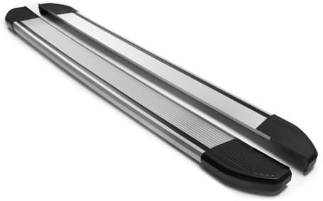 Lot de 2 marchepieds latéraux en aluminium gris pour Ford Transit Custom 2023-2025 L2