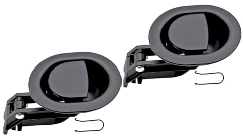 TINEASUR 2 Sets Liege Griff Ersatz Schwarz Drehstuhl Knopf Latch Für Sofa Couch