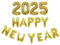 Silvester Deko 2025 Luftballon Set,Happy New Year,DekoSilvester,Happy New Year Deko,Sylvester Decoration,Ballons Banner,Girland Dekorationen,Neujahrsdeko Silvesterpartydeko Accessoires(Gold)