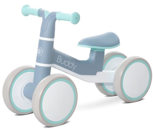 Lorelli Kinder Laufrad ab 1 Jahr Buddy, Kinderlaufrad, Leichtes Balance Bike für Mädchen und Jungen, Baby Lauflernrad, Spielzeug für 12-24 Monate, Geschenke für 1-jährige Geburtstag, Blau