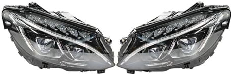 CBXPXVXP Scheinwerfer Kompatibel for Mercedes Benz W205 C350 C400 C63 Hernien Lampe A2059067902 A2059068002 A2058202961 A2058203061 Auto Teile(Right side)