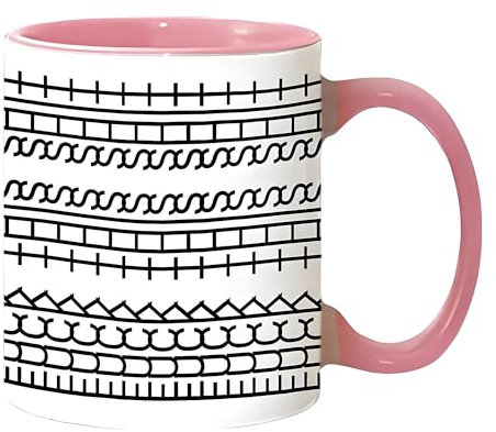 Hidden Tea Cup Mug, 11oz Hidden Message Coffee Mug Funny Mugs, Novelty Ceramic Coffee Gift for Men Women Work Colleagues Friend Coworker (Pink)