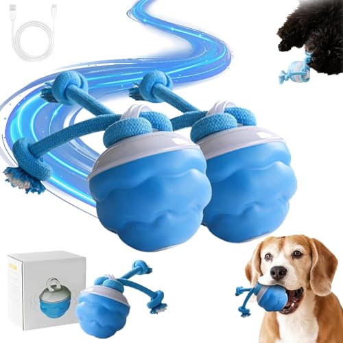 Yobensun Dog Toy, 2025 New Dog Interactive Toy, USB Rechargeable Smart Rolling Ball with Remote Control, Engaging Play for Small Medium Dogs (2pcs)
